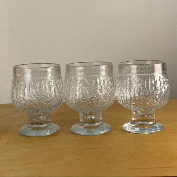 Three Vintage Scandinavian Drinking Glass, Riihimäki Kehrä, Nanny Still, Finland - Picture 4 of 13